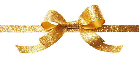 PNG Glitter ribbon gold shiny white background.