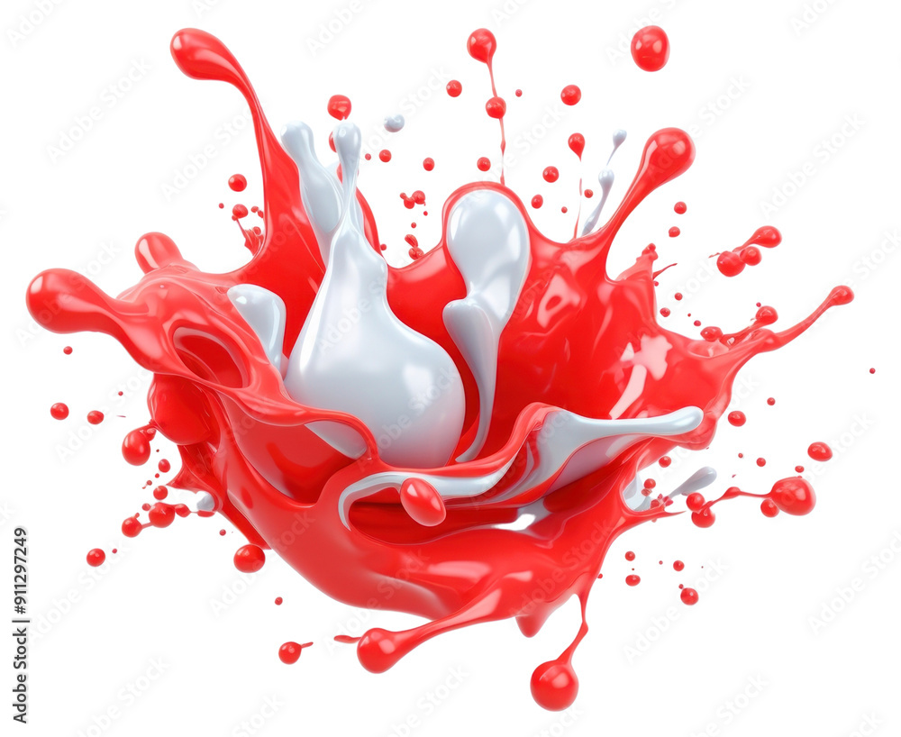 Sticker png milk splattered freshness splashing.