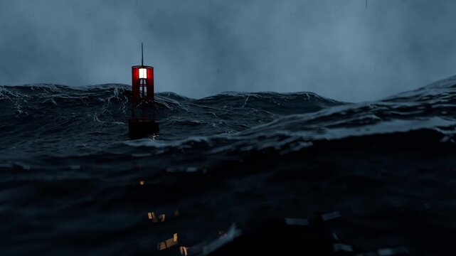 simulac&oacute;n baliza na&uacute;tica 3d blender 