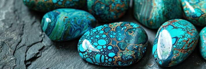 beautiful chrysocolia gemstones 