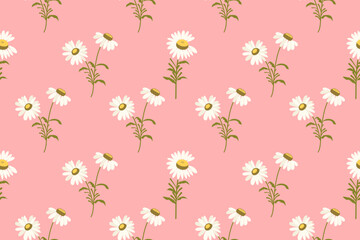 Fototapeta premium Seamless pattern design with beautiful flowers and leaves. floral and leaf patterns design for fabric, cotton, wallpaper, satin, gift wrap, carpet, background. 