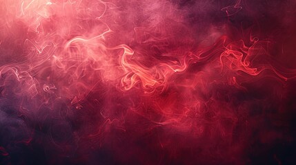 Fototapeta premium Red abstract background. Smoke effects. Copy space. Mockup. Wallpaper banner design