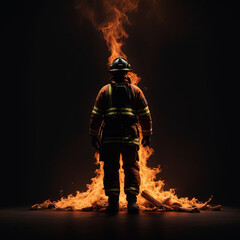 Naklejka premium Trial by Fire
