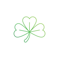 Shamrock vector icon