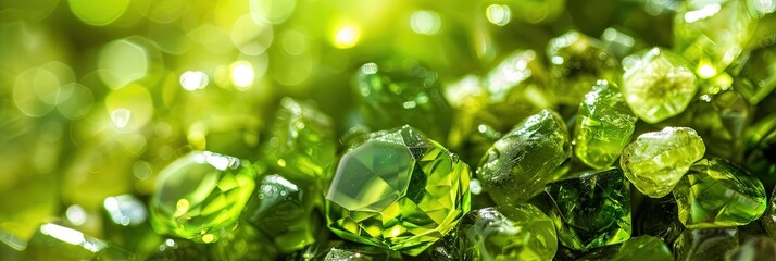 beautiful peridot gemstones