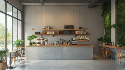 minimal coffee shop	