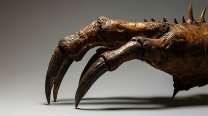 Fototapeta premium Close-up of a Large, Sharp, Clawed Animal Foot
