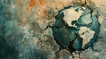 Geopolitical tensions and conflict zones concept. Abstract Representation of Global Geopolitical Tensions