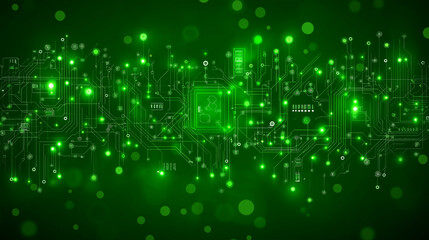 Green Abstract Technology Background