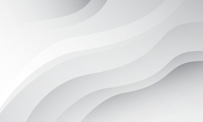 Abstract white and grey wavy background. Eps10 vector background