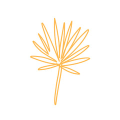 Tropical leaves vector illustration