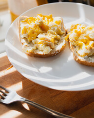 Scrambled Eggs on Toast