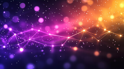 Gradient Network Connection Background