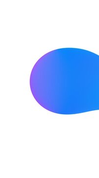 Color gradient metaball bubble blob abstract. Lava lamp effect. White background flat vertical animation. Phone wallpaper