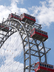 Riesenrad auf dem Wiener Prater, ein Wahrzeichen in der Stadt Wien, &Ouml;sterreich