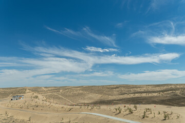 Serene Xinjiang Desert Landscape