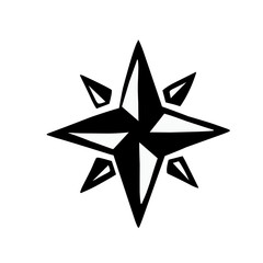 Compass icons vector