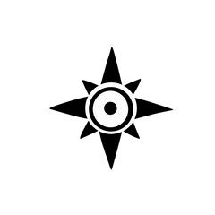 Compass icons vector