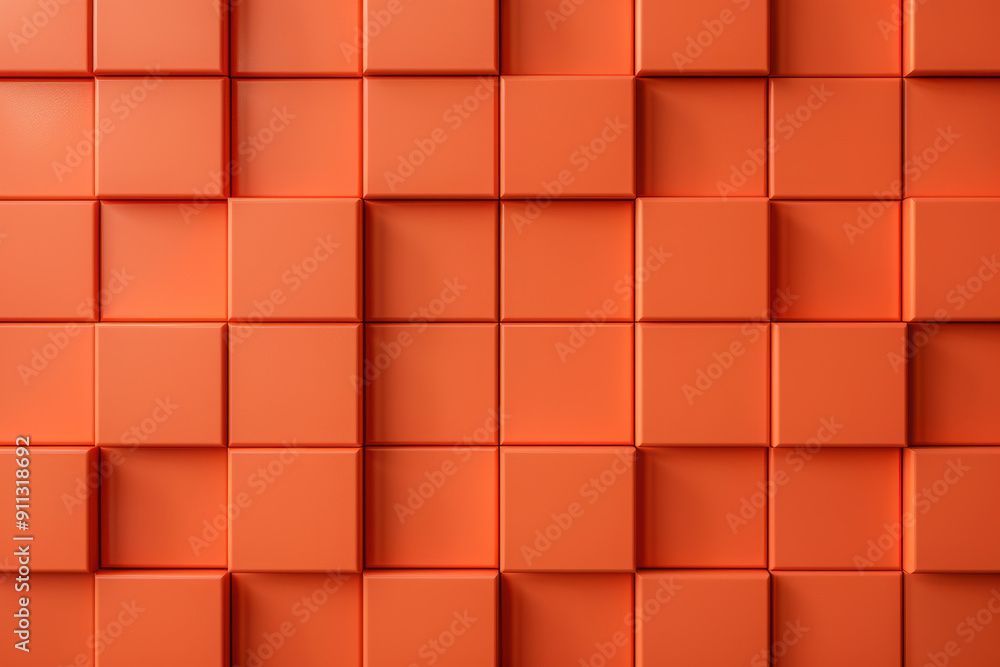 Poster modern abstract orange cube pattern background with geometric design and vibrant colors. perfect for