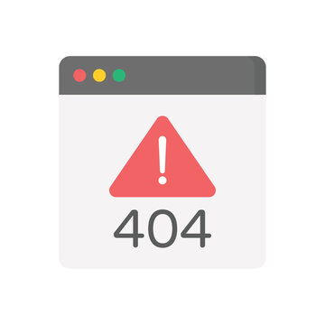 404 Error vector icon