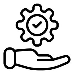 Support Icon in Line Style