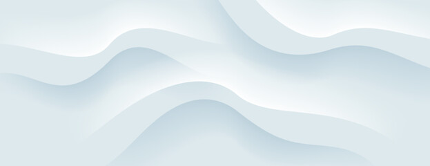 abstract white background with 3d wavy texture composition