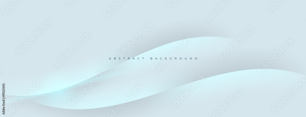 Sticker white gray wavy lines texture background with blue light