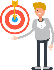 Male Character Holding Dart
