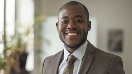 Business consultant, an African professional optimizing supply chain management.