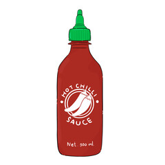 bottle of chili sauce