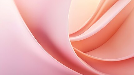Elegant 3D pink background with soft curves and delicate lighting, ideal for stylish and graceful visuals.