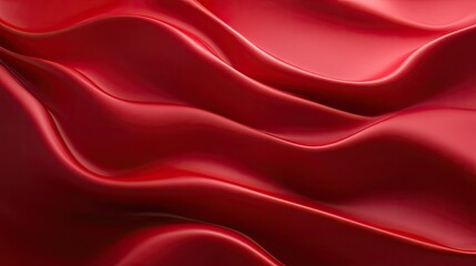 Fototapeta premium Elegant 3D red background with matte finishes and smooth surfaces, suitable for refined and sophisticated visuals.