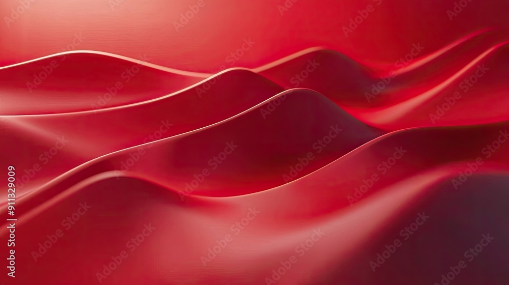 Poster elegant 3d red background with soft lighting and subtle details, suitable for refined and sophistica