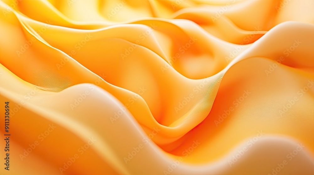 Poster fresh 3d orange background with soft hues and smooth textures, creating a refreshing and uplifting e