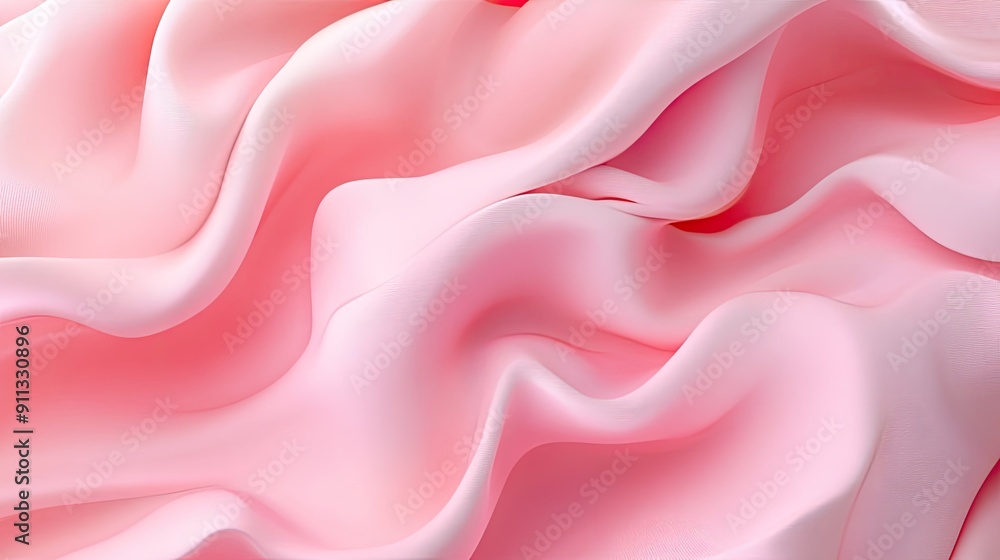 Poster fresh 3d pink background with subtle hues and smooth transitions, perfect for refreshing and uplifti