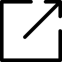 Share icon. Linear symbol.