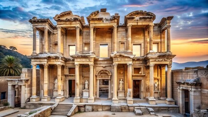 An Architectural Masterpiece of Ancient Ephesus  generative AI