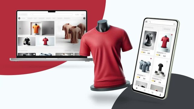 Shopping and sales website for clothing. Desktop and mobile responsive design.