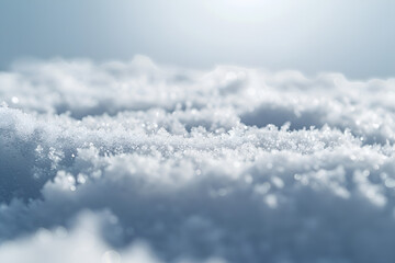 Close-up of Fresh Snowflakes on Ground
