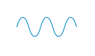 Sinusoidal wave signals. Sine wave.