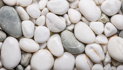 closeup of smooth white river rock