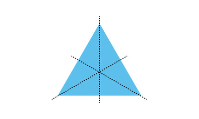Lines of symmetry in equilateral triangle in mathematics