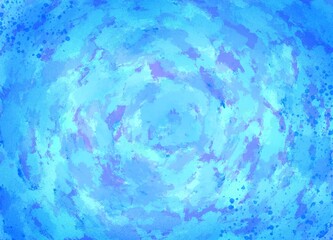 abstract soft brush painted white and blue watercolor background.