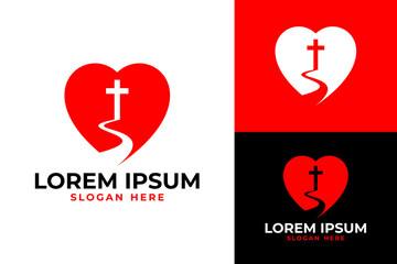 Love faith heart logo