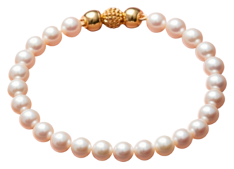 PNG Bracelet pearl jewelry white.