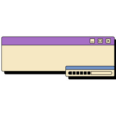 Retro UI Shape Frame