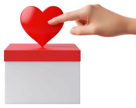 PNG Hand holding box vote symbol white background celebration.