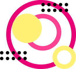 Circle Memphis with Dot