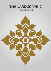 Vector element ethnic decorative ornament ethnic thai illustration