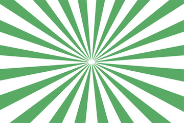 Green sunburst abstract background, Green and white sunburst retro background, Sunburst vector element, Green and white vintage retro sunburst abstract background